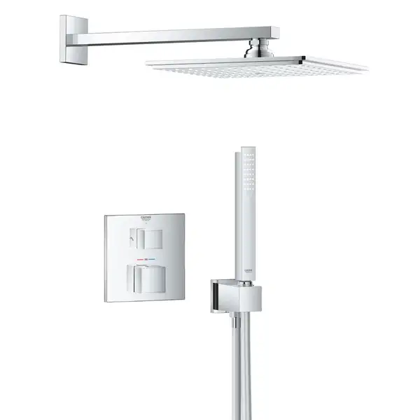 GROHE Душевая система с термостатом Grohtherm Cube (цвет - хром) (34741000) фото 1 Aquada.com.ua