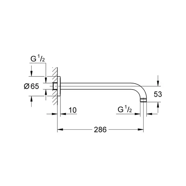 Grohe Eurosmart Прихована душова система, хром (UA25183003)