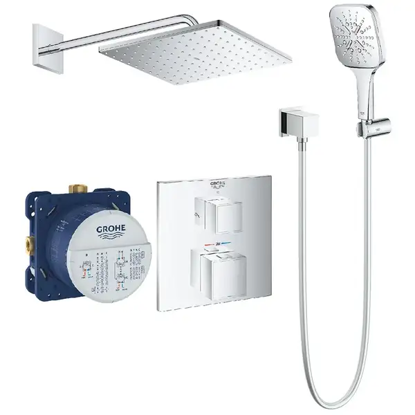 Комплект для душа Grohe Grohtherm Smartcontrol з Rainshower Mono 310 Cube, хром (UA26405SC0)