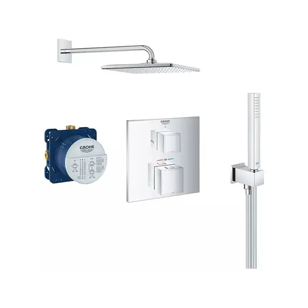 Комплект для душа Grohe Grohtherm Smartcontrol з Rainshower Mono 310 Cube, хром (UA26405SC0)