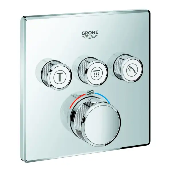 Душова система прихованого монтажу з термостатом Grohe Grohtherm SmartControl New Tempesta 250 (UA2 (UA26415SC2)