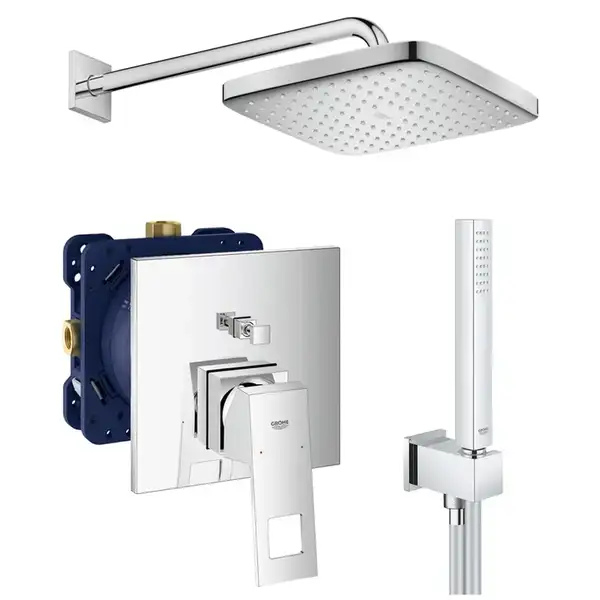 Душова система прихованого монтажу зі змішувачем Grohe Eurocube New Tempesta 250 (UA26415SC3)