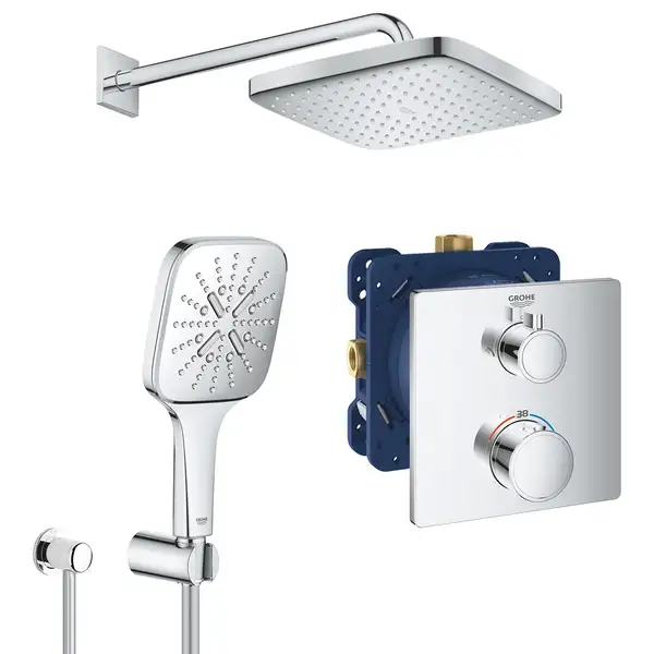 Душова система на 2 споживача прихованого монтажу Grohe Grohtherm UA26415SC7