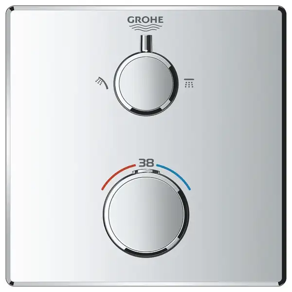 Душова система на 2 споживача прихованого монтажу Grohe Grohtherm UA26415SC7
