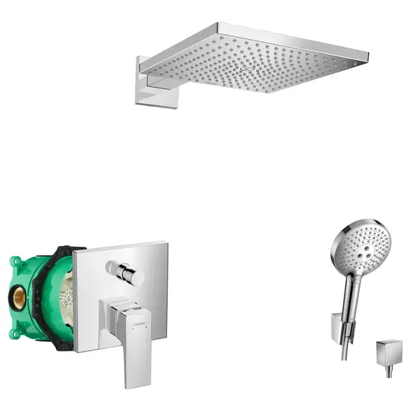 Душевая система скрытого монтажа Hansgrohe Raindance Select/Metropol (цвет - хром) (10102020) фото 1 Aquada.com.ua