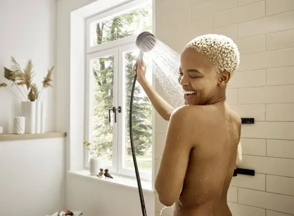 Душова система прихованого монтажу Hansgrohe Pulsify Ø260 мм із термостатом ShowerSelect Comfort E (колір - чорний матовий)  1557224140670
