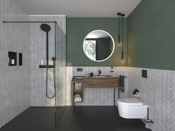 Hansgrohe Pulsify Showerpipe 260, черный матовый (24241670)