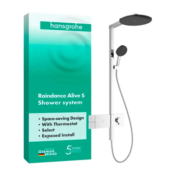 Hansgrohe Raindance Alive Q 210/340 Душевая система, хром (24582000)