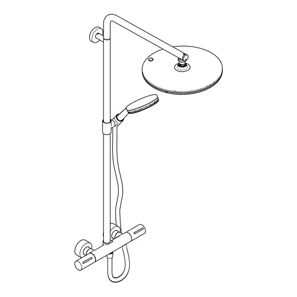Hansgrohe Raindance S Puro 300 Душевая система, Бронза (24593140)