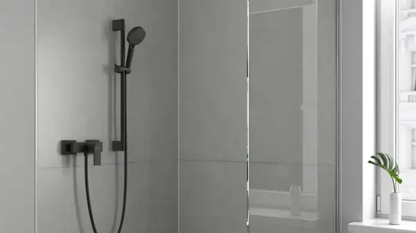 Душевая система без смесителя Hansgrohe Vernis Shape (цвет - чёрный матовый) (26282670) фото 4 Aquada.com.ua
