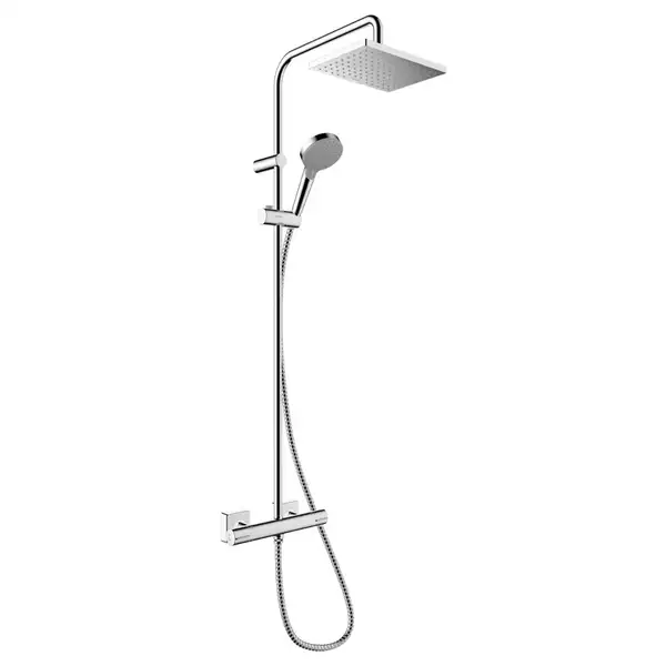 Душевая система с термостатом Hansgrohe Vernis Shape (цвет - хром) (26286000) фото 1 Aquada.com.ua