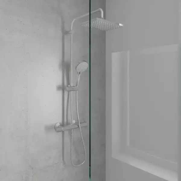 Hansgrohe Vernis Shape Душова система з термостатом, чорний матовий (26286670)