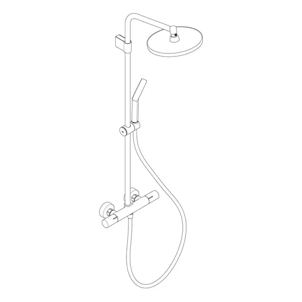 Hansgrohe Activera S 240 Душевая система, хром (28078000)
