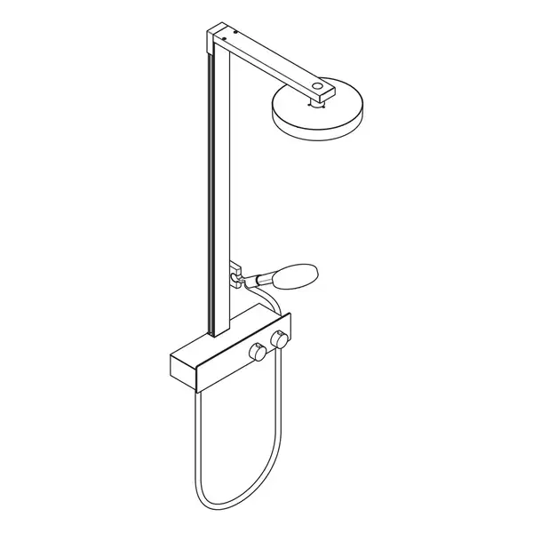 Hansgrohe Rainfinity Showerpipe 250, белый матовый (28742700)