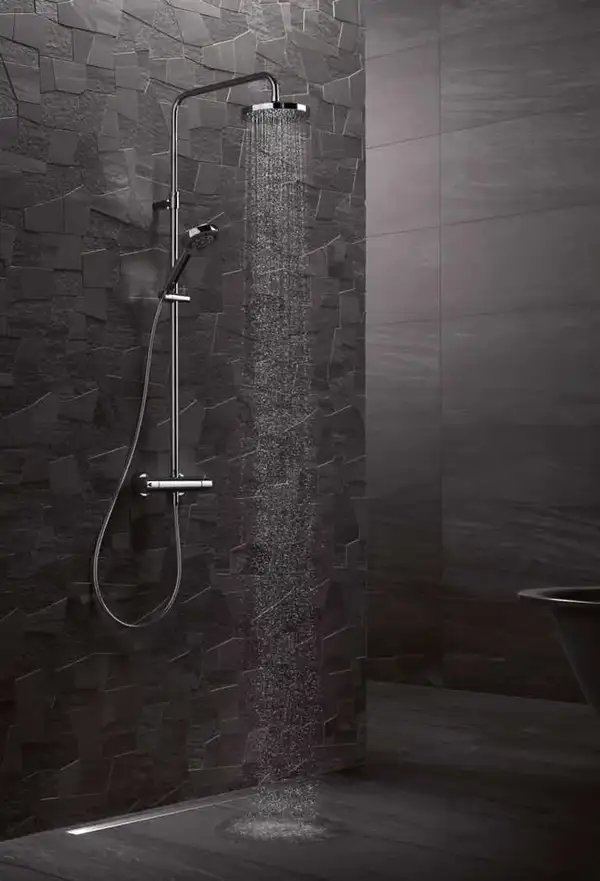 A-QAs Dual Shower System з термостатом 6609505-00 верхній душ+ручний душ Kludi НІМЕЧЧИНА