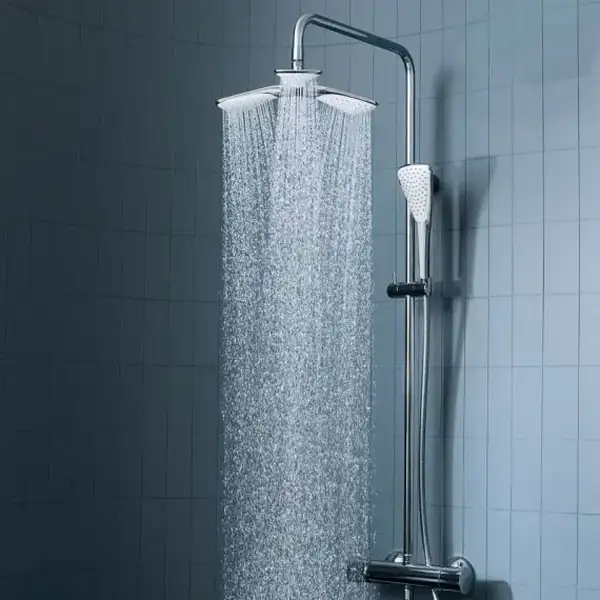 Fizz Dual Shower System з термостатом 6709505-00 верхній душ+ручний душ (розпродаж) Kludi НІМЕЧЧИНА