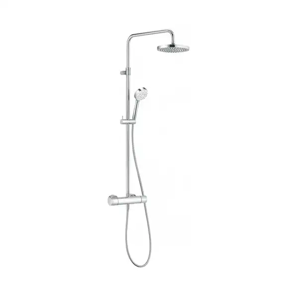 Logo Dual Shower System з термостатом 6809505-00 верхній душ+ручний душ, хром Kludi НІМЕЧЧИНА