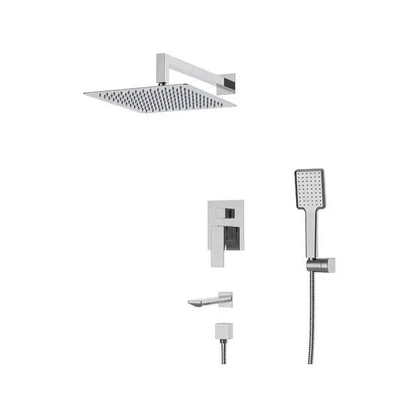Вбудована душова система із змішувачем Koer KB-64010-01 (Колір хром) (KR3492)