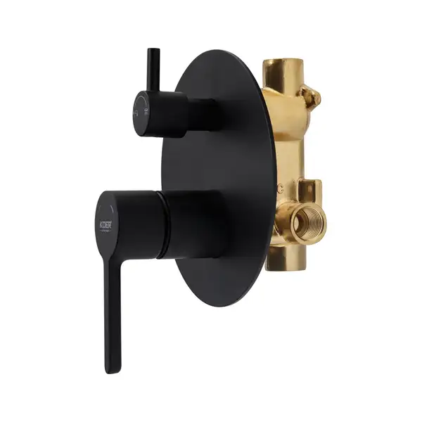 KOER KB-66029-05 Душевая система встраиваемая, черная (KR5492)