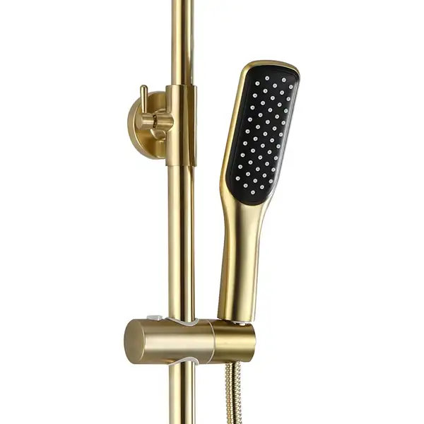 Душевой гарнитур REA SOUL BRUSHED GOLD с изливом (REA-B9962)