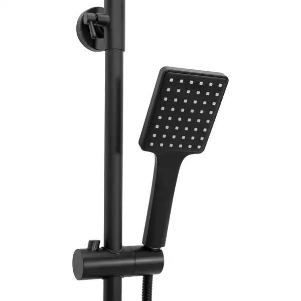 Душевой гарнитур REA SOUL BLACK  с изливом (REA-B9998)