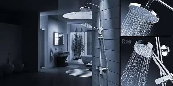 Душевой гарнитур REA LOFT хром с изливом (REA-P0223)