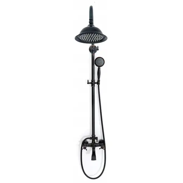Душевой гарнитур REA RETRO OLD BLACK черный (REA-P2366)