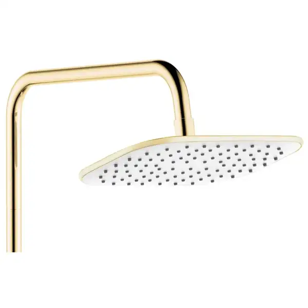 Душевой гарнитур REA MELIA GOLD WHITE с изливом (REA-P2406)