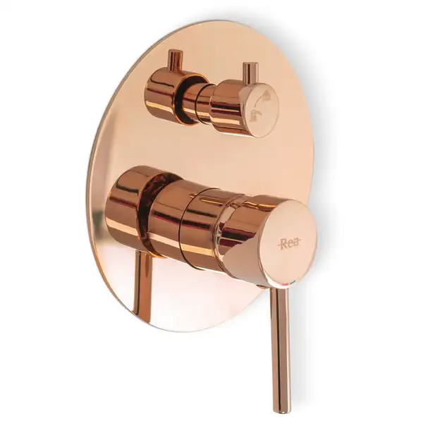 Душевая система REA LUNGO ROSE GOLD + BOX скрытого монтажа (REA-P4111)