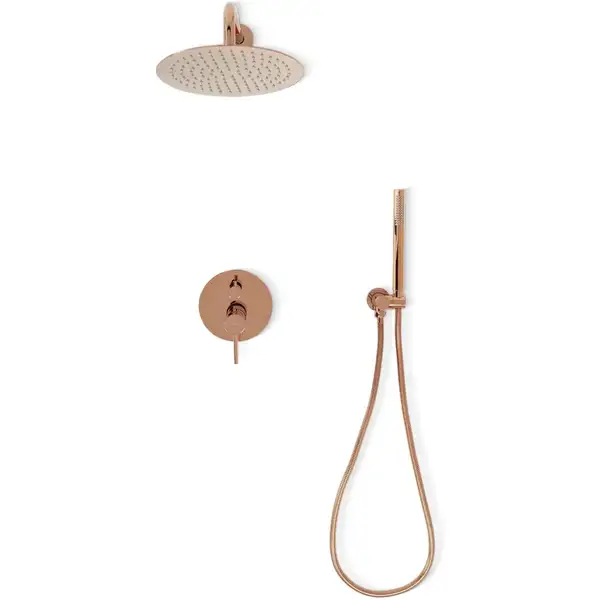 Душевая система REA LUNGO ROSE GOLD + BOX скрытого монтажа (REA-P4111)