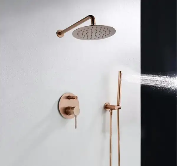 Душевая система REA LUNGO ROSE GOLD + BOX скрытого монтажа (REA-P4111)