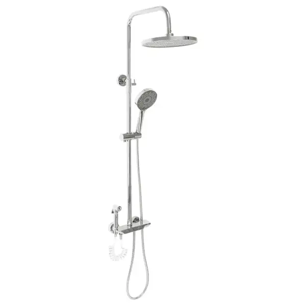 Душевой гарнитур REA MAX CHROME с изливом (REA-P6616)