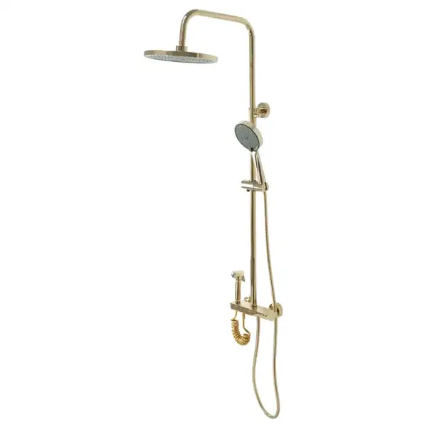 Душевой гарнитур REA MAX GOLD с изливом (REA-P6617)