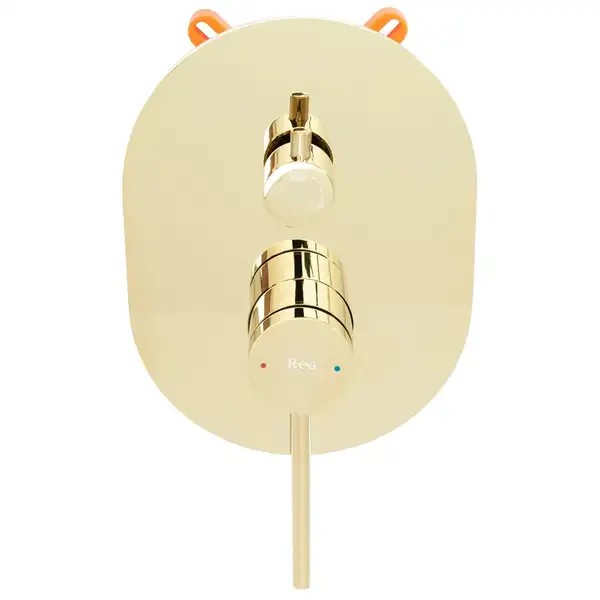 Душевая система REA OVAL GOLD + BOX скрытого монтажа (REA-P8466)