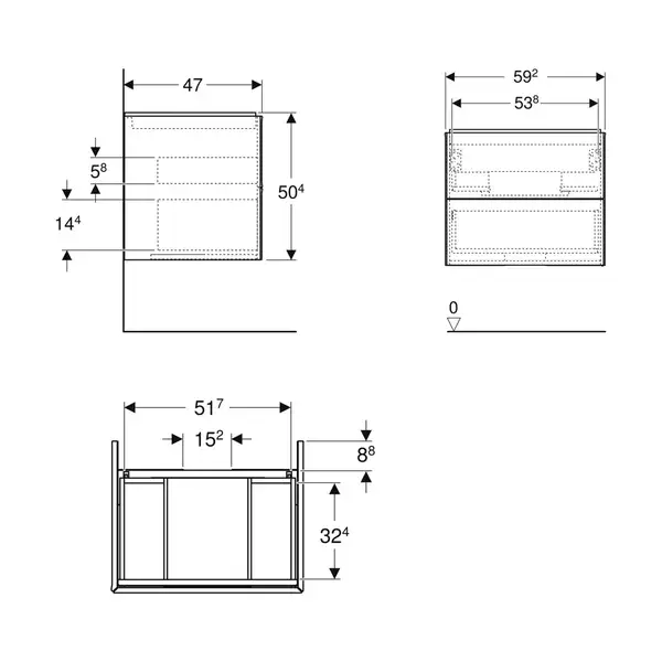 Дзеркало з LED підсвічуванням 100 х h70 см Geberit Option Basic Square  502.809.00.1