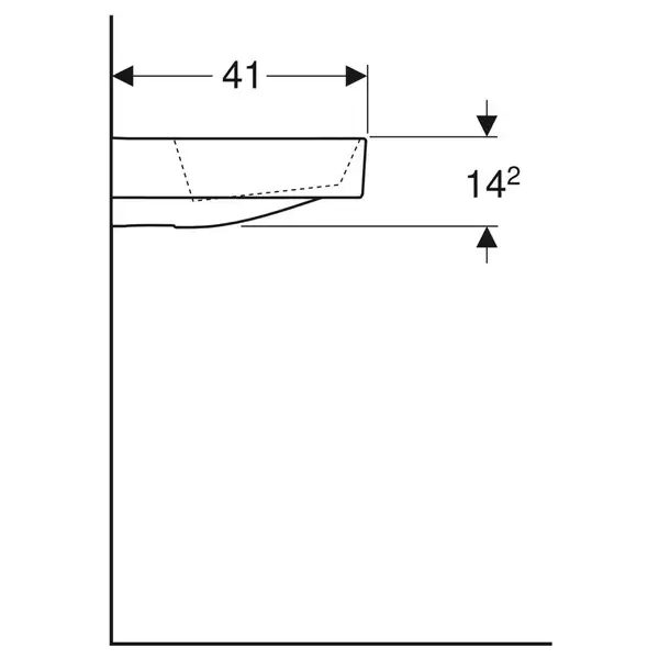 Дзеркало з LED підсвічуванням 120 х h70 см Geberit Option Basic Square  502.810.00.1
