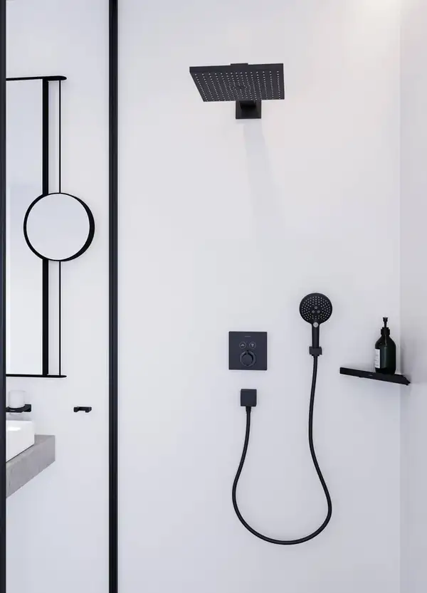 Зеркало косметическое Hansgrohe AddStoris, чёрный матовый (41791670) фото 3 Aquada.com.ua