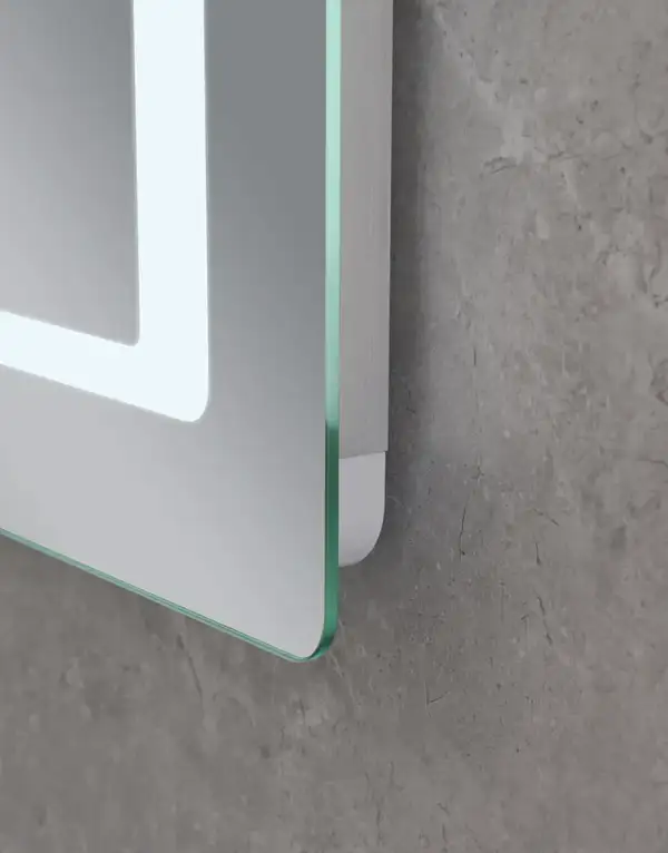 Дзеркало Mixxus STYLE MR03-70x50 з Led Touch, Anti-fog, димером, регулятором яскравості, годинником (MI6006)