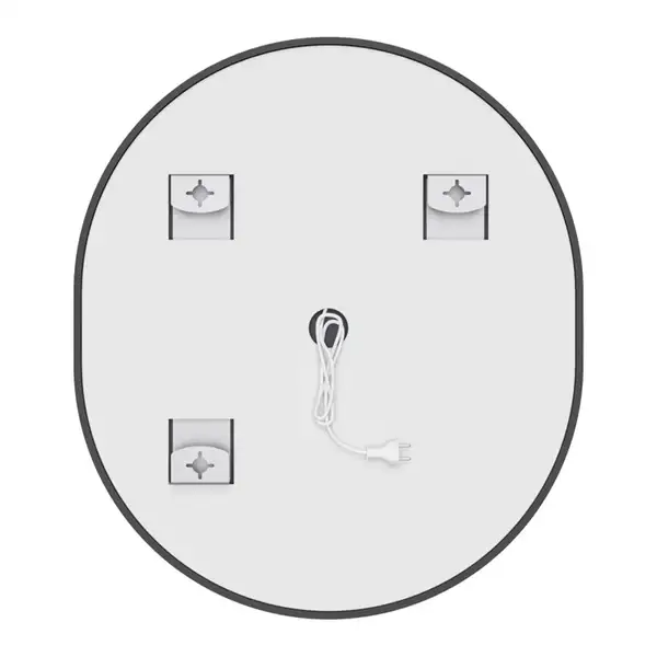 Дзеркало Mixxus Premium ELLIPSE MV05-80x70-Reverse BLACK з Led Touch, Anti-fog, димером (3-6,5kK) ( (MP6646)