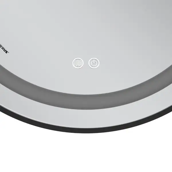 Дзеркало Mixxus Premium ELLIPSE MV05-80x70-Reverse BLACK з Led Touch, Anti-fog, димером (3-6,5kK) ( (MP6646)