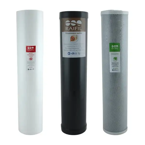 Комплект картриджів Big Blue 10 "Raifil IRON-CBC (знезалізнення) (1.0)