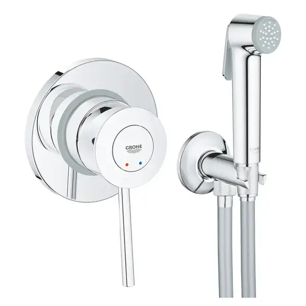 Grohe BauClassic Гігієнічний душ з прихованим змішувачем, хром (UA2904800S)