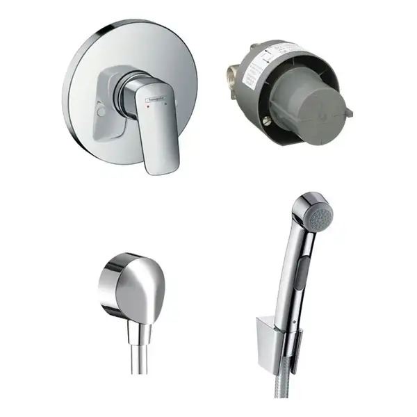 Гігієнічний душ Hansgrohe Logis S зі змішувачем, хром (20200005)