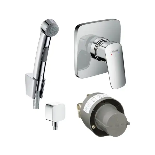 Комплект гігієнічного душа Hansgrohe Logis E (71604000, 13620180, 32129000, 26457000), хром (20200010)