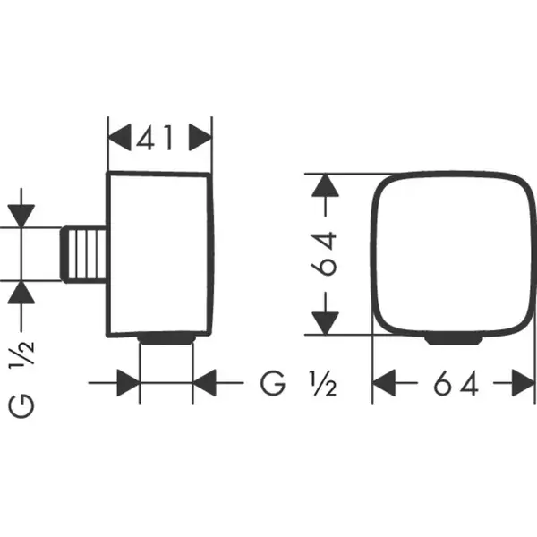 Комплект гігієнічного душа Hansgrohe Logis E (71604000, 13620180, 32129000, 26457000), хром (20200010)