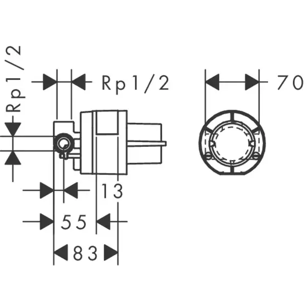 Комплект гігієнічного душа Hansgrohe Logis E (71604000, 13620180, 32129000, 26457000), хром (20200010)