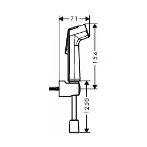 Hansgrohe EcoSmart+ Гігієнічний душ, хром (29234000)