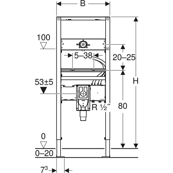 Інсталяція для умивальника Duofix 111.562.00.1 Geberit