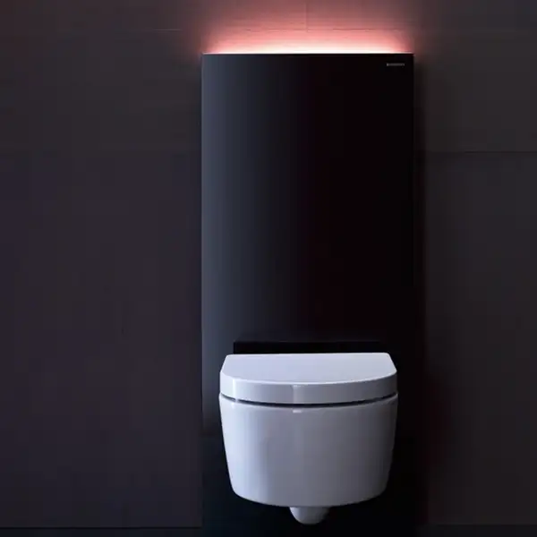 Наружная инсталляция для подвесного унитаза 101 см Geberit Monolith Plus, стекло чёрное (131.221.SJ.5) фото 3 Aquada.com.ua