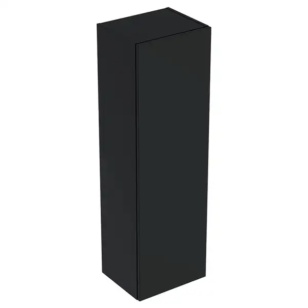 Зовнішня інсталяція для унітазу для підлоги 114 см Geberit Monolith Plus (фронтальна панель - кераміка під сланець / бічна панель - чорний хром)  131.233.00.7